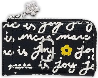 Marc Jacobs Portafoglio The Joy a fiori - Nero