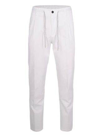 Eleventy drawstring trousers - White