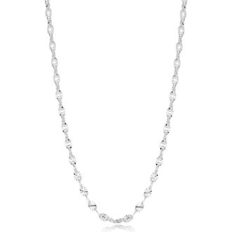 Lafonn Scarlett Chain Necklace in Silver at Nordstrom, Size 20