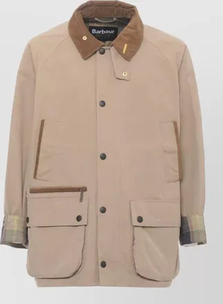 Barbour single-breasted short jacket