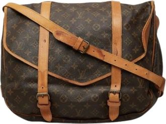 Louis Vuitton Borsa a spalla Pre-owned Saumur Monogram - - Pre-owned - Donna - Marrone - ONE SIZE