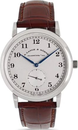 A. Lange & Söhne manual movement 36mm - unisex - Alligator Leather/Platinum - One Size - Brown