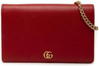 Gucci Pre-owned Gucci GG Marmont Leather Wallet On Chain Ladies DKL0N259SYZR4J9B
