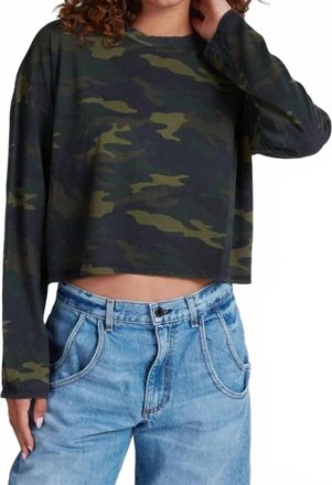 ASKK NY Cropped Long Sleeve Tee In Camo
