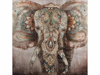 Schubiger M&ouml;bel Bild Elefant mit T&auml;towierung