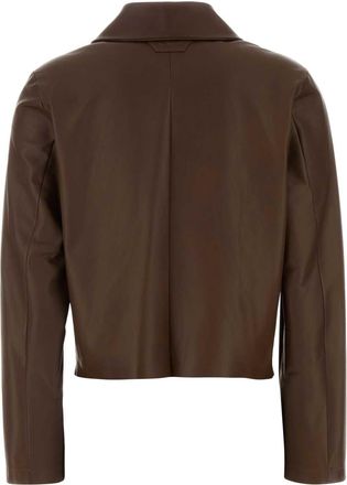 Santoro London Womens Brown Leather Jacket Etecookie Exterior: Ovine Giacche Pelle