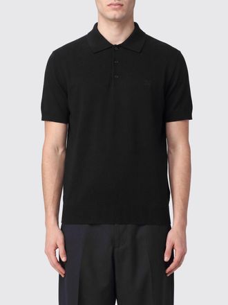 Dsquared2 Polo in maglia di lana a maniche corte con tre bottoni