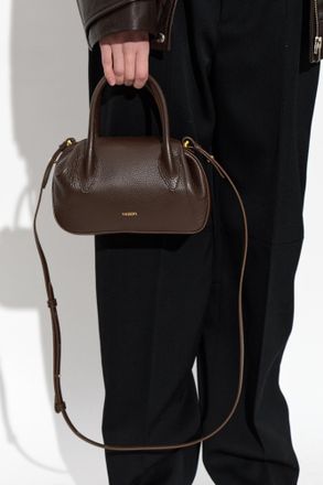 Yuzefi Oystrer Mini Hand Bag, Womens, Brown