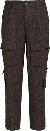 Brunello Cucinelli Virgin Wool Flannel Trousers With Cargo Pockets