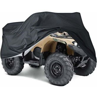 Soleil Vtizikl Housse B&acirc;che Protection Pour Moto Quad Atv Ext&eacute;rieure Anti -uv Xxxl Noir