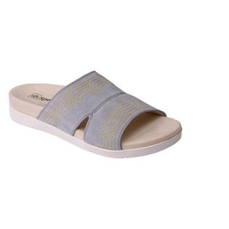 Spenco SP1070LGR Sandal WoLight Gray Twilight Ellie Slip-On Slide GAL523