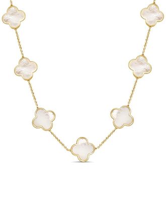 Italian Gold, Inc 14K Mother Of Pearl Layered Necklace