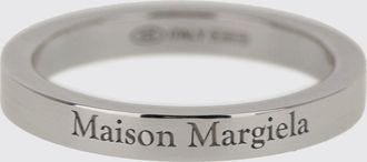 Maison Margiela Engraved Logo Band Ring in 925 Sterling Silver