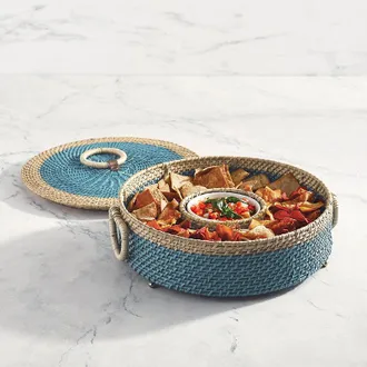 Frontgate Chef Symon Chip and Dip with Lid - Frontgate