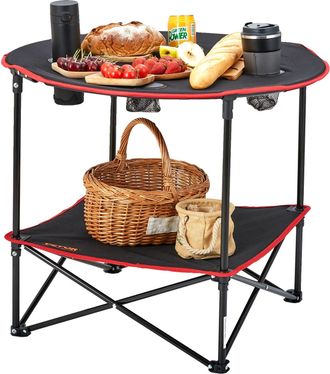 OEM Mesa Plegable, Tejido Oxford 600d, 720x720x610 Mm, Capacidad De Carga De 25 Kg, Peso De 1,4 Kg, Forma Redonda