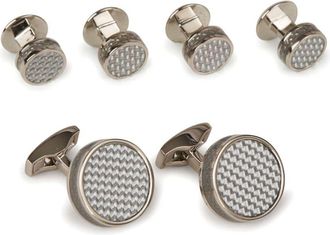 Tateossian Disc manchetknopen - Zilver