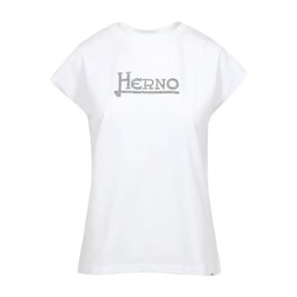 Herno Dames, Tops, Wit, Maat: 2XL Katoen