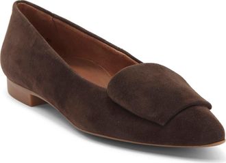 Paul Green Teddy Pointed Toe Flat in Moro Suede at Nordstrom, Size 6Us