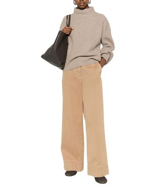 Brunello Cucinelli Beige Knitted Sweater