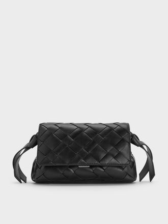 Charles & Keith Ivette Woven Crossbody Bag