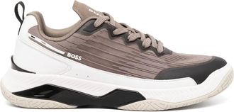 BOSS Courtside Tennis sneakers - men - Leather/Rubber/Fabric/Leather/Fabric - 45 - Brown