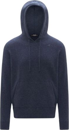 K-Way Hoodie - Heren - Hoodies - Blauw - 2XL - Katoen - Hoodies & sweatvesten