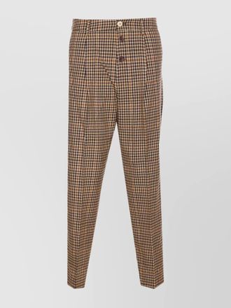 Liu Jo checked tapered trousers