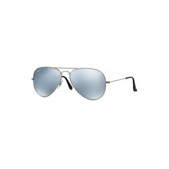 Ray-Ban Zilveren Aviator Zonnebril - unisex - Zonnebrillen - Grijs - 58 MM - Accessoires