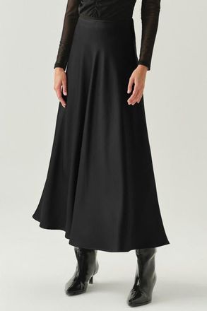 Exquise Justice A Line Midi Skirt in Black at Nordstrom, Size X-Small