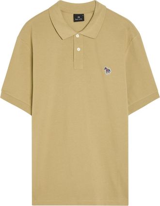Paul Smith Appliqu&eacute;d Piqu&eacute; Cotton Polo Shirt - Brown - Xxl