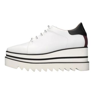 Stella McCartney Schoenen, Dames, Wit, 40 EU, Leer, Sneak-Elyse Platform Trainer