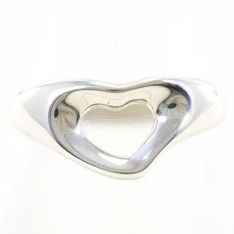 Tiffany & Co. Open Heart Silver Band Ring (Pre-Owned)
