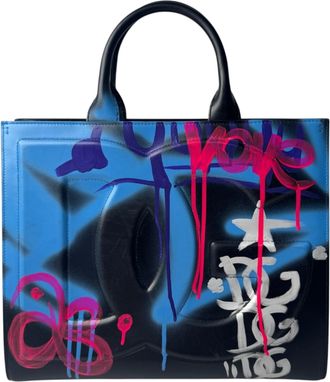 Dolce & Gabbana Multi-Color Leather Tote Bag (Pre-Owned)