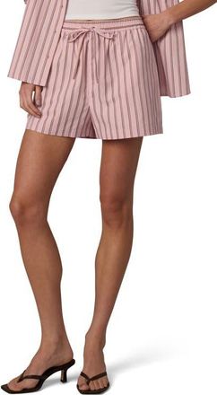 Joe's Drawstring Boxer Shorts in Blush Pink Stripe at Nordstrom, Size X-Small