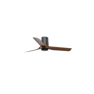 Netlighting Mini Punt Tub Small Black Dark Wood DC Ceiling Fan 6 Speed