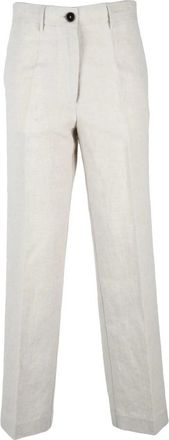 Pomandere Straight Broeken - Dames - Straight fit broeken - Beige - S - Broeken