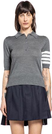 Thom Browne 4-Par Polo in Merino Wool