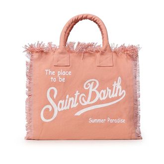 MC2 Saint Barth Tassen, Dames, Rood, ONE Size, Katoen, Vanity Tote Bag
