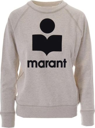 Isabel Marant Girocollo Sweatshirt - Dames - Sweatshirts - Beige - S - Katoen - Hoodies & sweatvesten