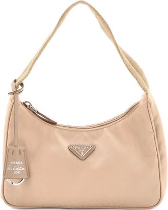 Prada Re-Edition 2000 Tessuto Mini hobo bag - Beige
