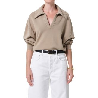 Citizens Of Humanity Trapeze Sweatshirt in Catalina Light Beige at Nordstrom, Size X-Large