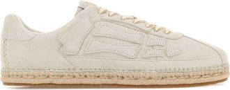 Amiri Chalk Suede Pacific Bones Sneakers