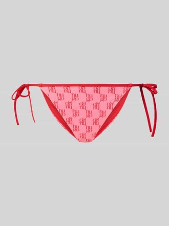 HUGO BOSS Bikini Slip mit Logo-Allover-Muster Modell MONOGRAM SIDE TIE in Pink, Gr&ouml;&szlig;e XL