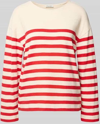 Marc O'Polo Regular Fit Strickpullover aus reiner Baumwolle in Rot, Größe XXL
