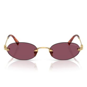 Miu Miu Sunglasses Mua54 S 5 Ak20 Y Gold/Dark Violet Women