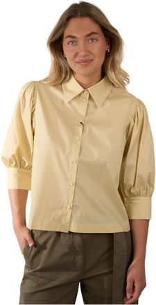 Luisa Cerano Overhemden, Dames, Geel, M, Katoen, Blouse