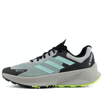adidas Terrex Soulstride Flow GTX Shoes Wonder Silver Aqua Lucid Lemon IF5009