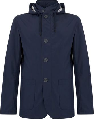 Herno Lichtgewicht Jas - Heren - Blazers - Blauw - 2XL - Polyester - Jassen