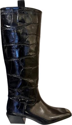 Ras Botas 8263 - Dames - Cowboylaarzen - Zwart - 37 EU - Schoenen