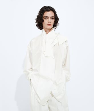 Bottega Veneta Washed Silk Taffeta Shirt - White - Women - 40